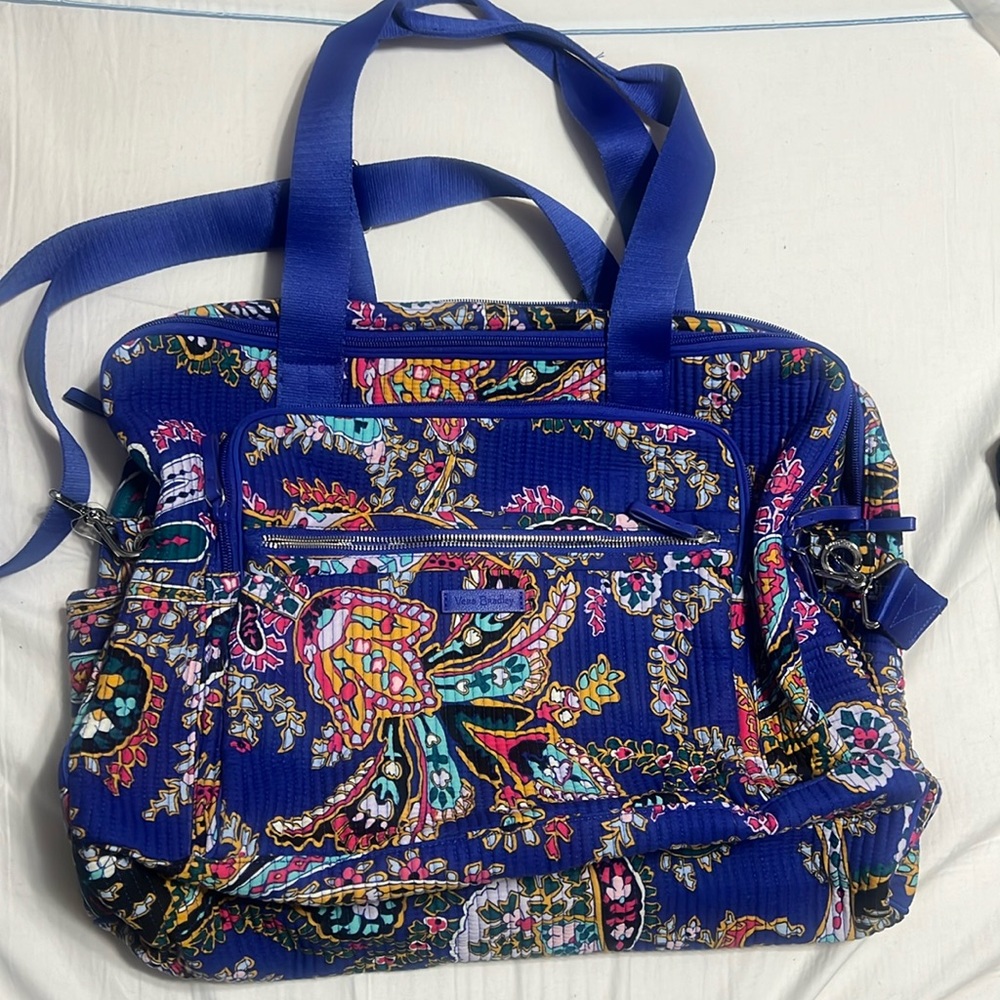 Vera Bradley Romantic Paisley Iconic Grand Weekender Travel Bag
